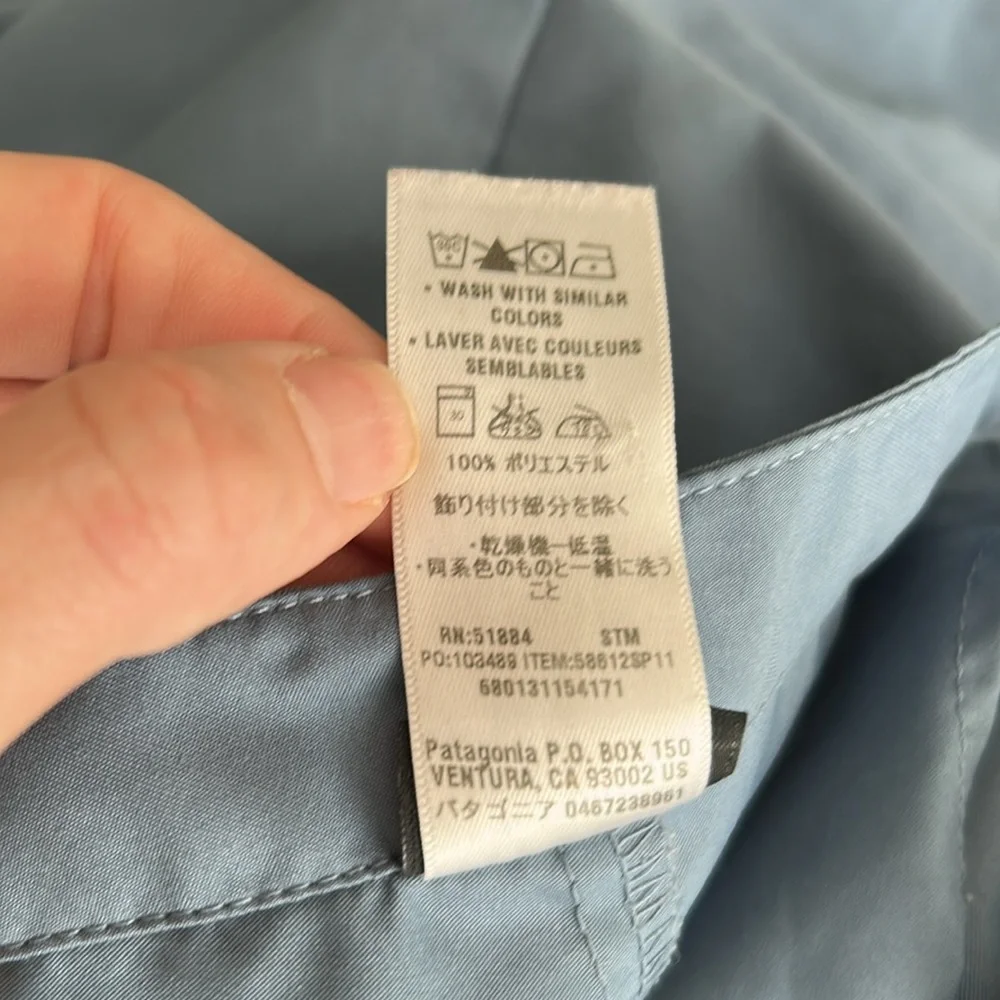 Patagonia Duway Slate Blue Women's Skort Size 6